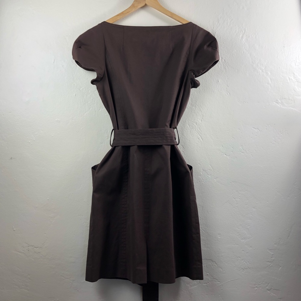 Milly of New York Embellished Linen Pocket Dress 6 - Picture 8 of 16